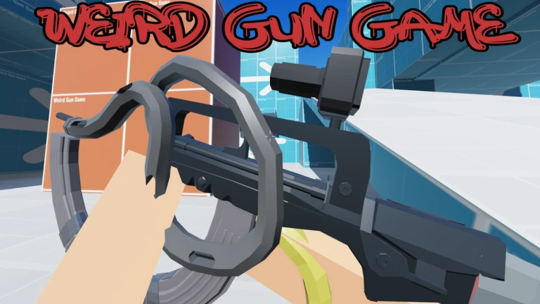 Imagem oficial do jogo Weird Gun Game no Roblox