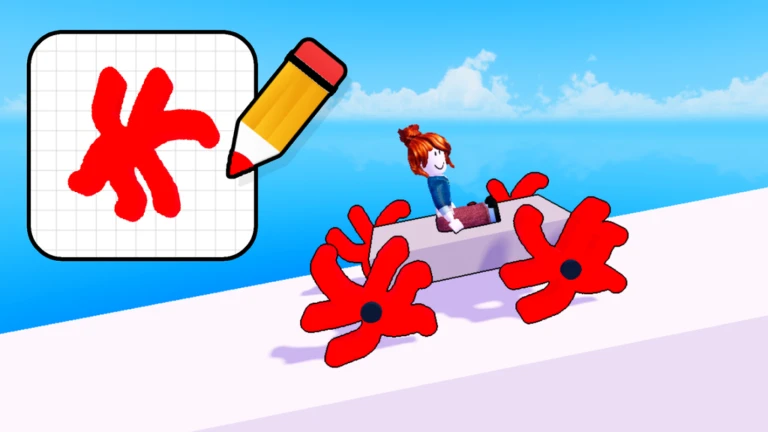 Imagem oficial do jogo Wheel Drawing Obby no Roblox