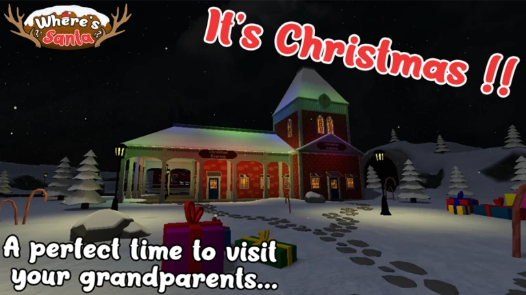 Imagem oficial do jogo Where's Santa no Roblox