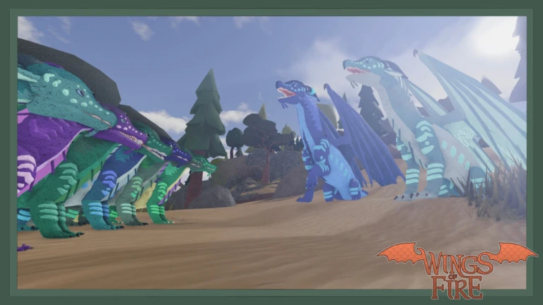 Imagem oficial do jogo Wings of Fire no Roblox