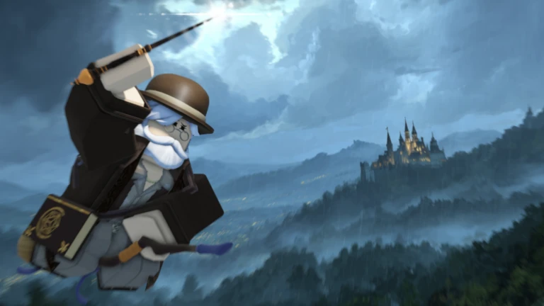 Imagem oficial do jogo Wizard West no Roblox