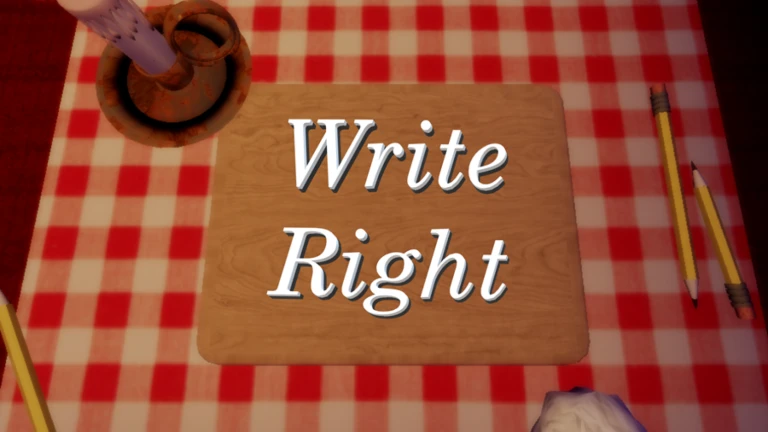 Imagem oficial do jogo Write Right (Beta) Voice Chat no Roblox