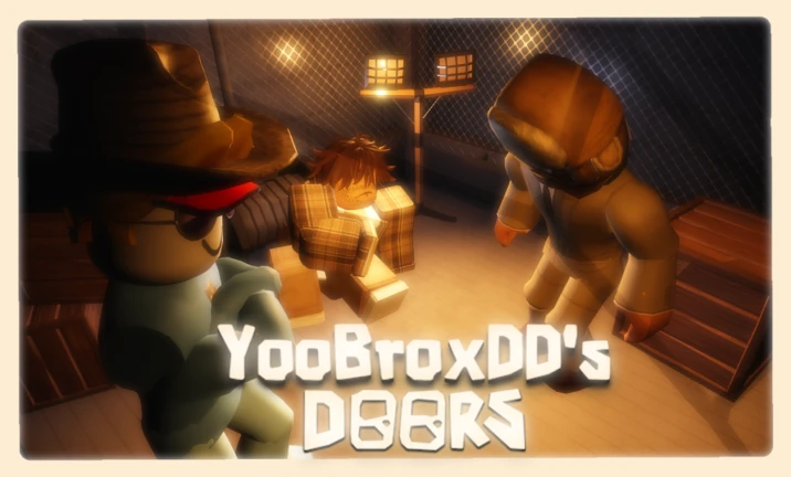 Imagem oficial do jogo YooBroxDD's DOORS [THE OUTDOORS} no Roblox