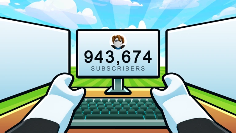 Imagem oficial do jogo Youtuber Empire no Roblox