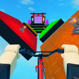 Imagem do jogo Bike Ninja Course