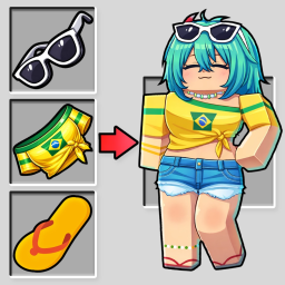 &Iacute;cone oficial do jogo Craft a Baddie no Roblox