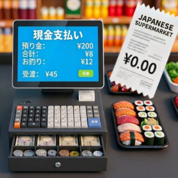 &Iacute;cone oficial do jogo Japanese Supermarket Simulator no Roblox